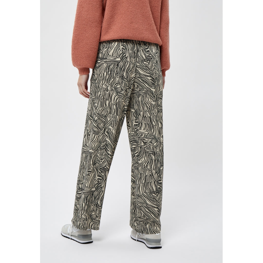Desires Elieen pants Pants Oyster grey print