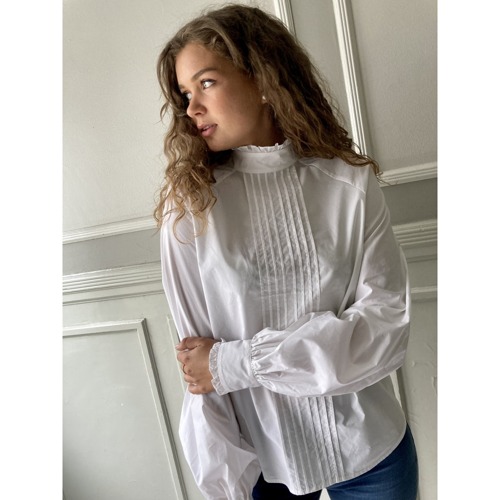 Custommade Elise blouse Skjorter og bluser Bright white