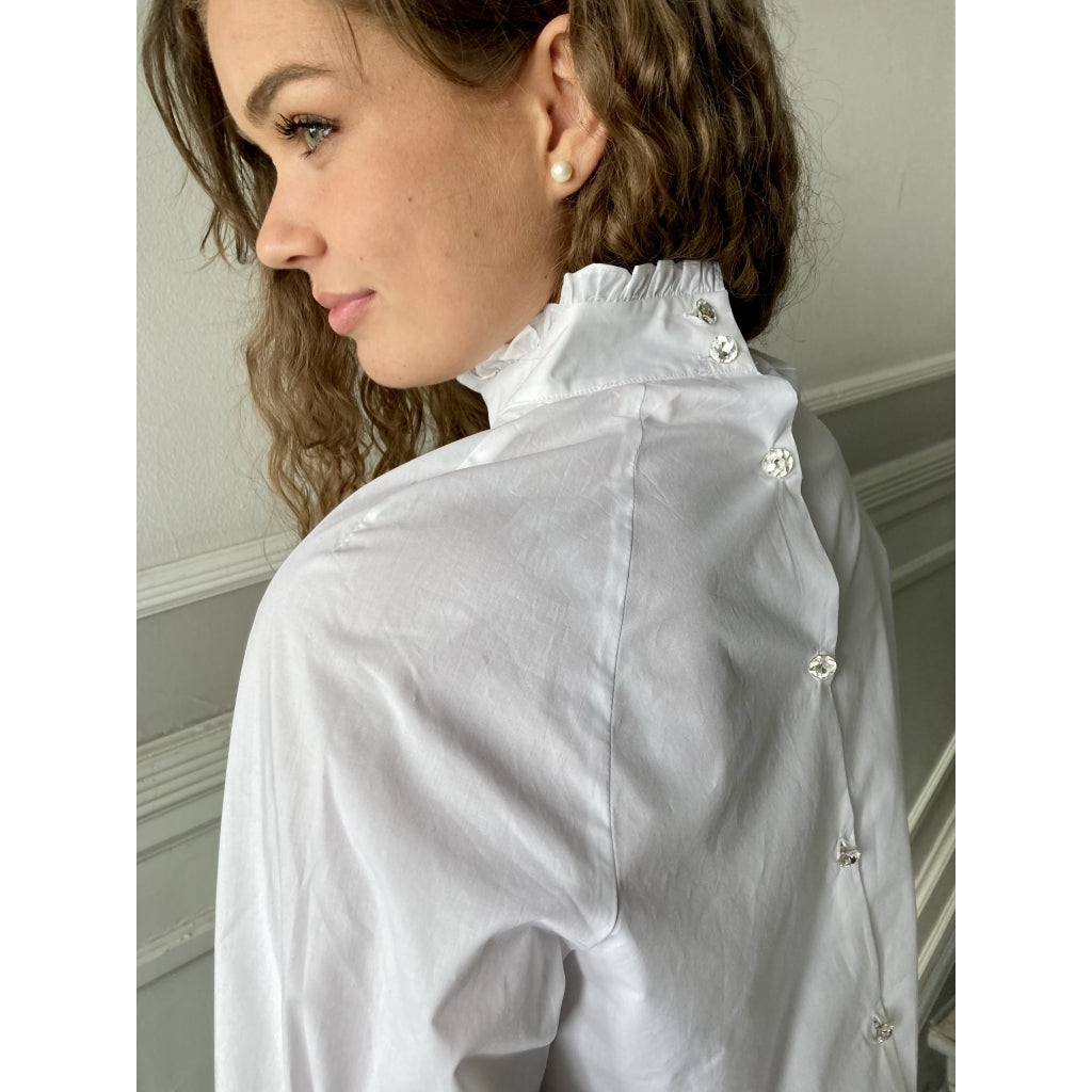 Custommade Elise blouse Skjorter og bluser Bright white