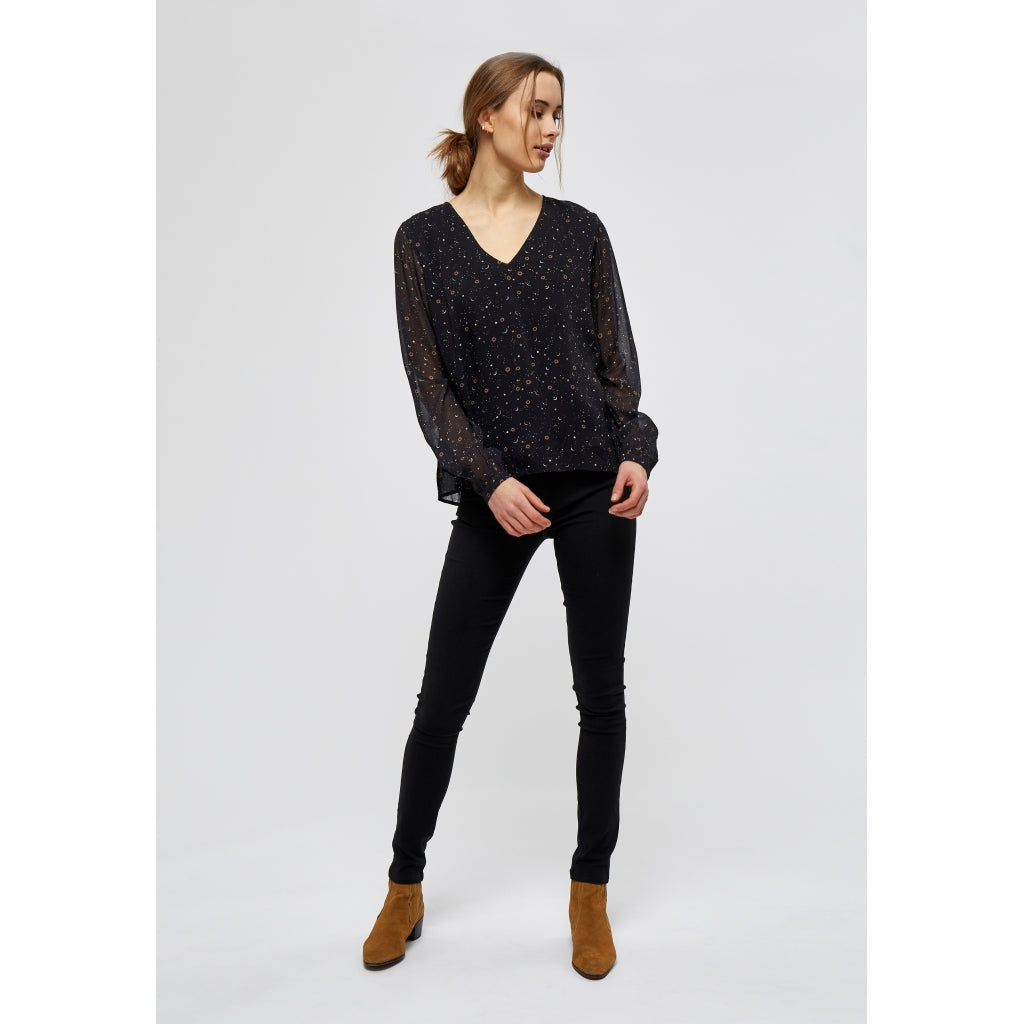 Minus Elsa blouse Skjorter og bluser Moon print