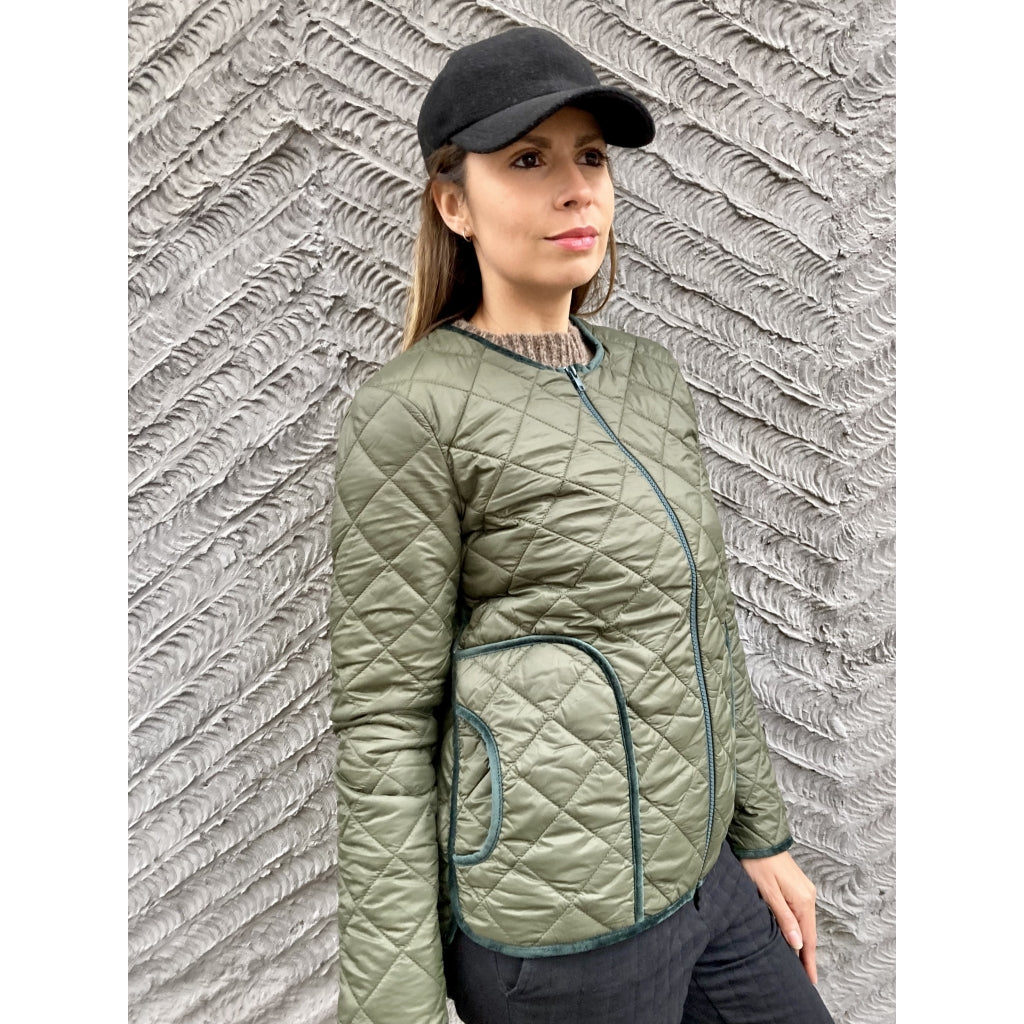 Stella Nova Emma quilted jacket Jacket Dark moss