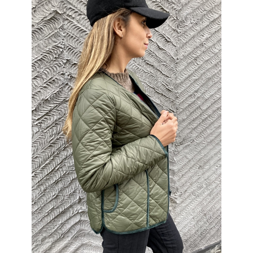Stella Nova Emma quilted jacket Jacket Dark moss