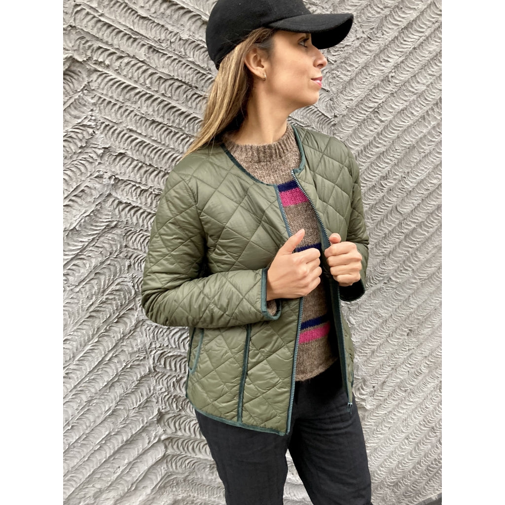 Stella Nova Emma quilted jacket Jacket Dark moss