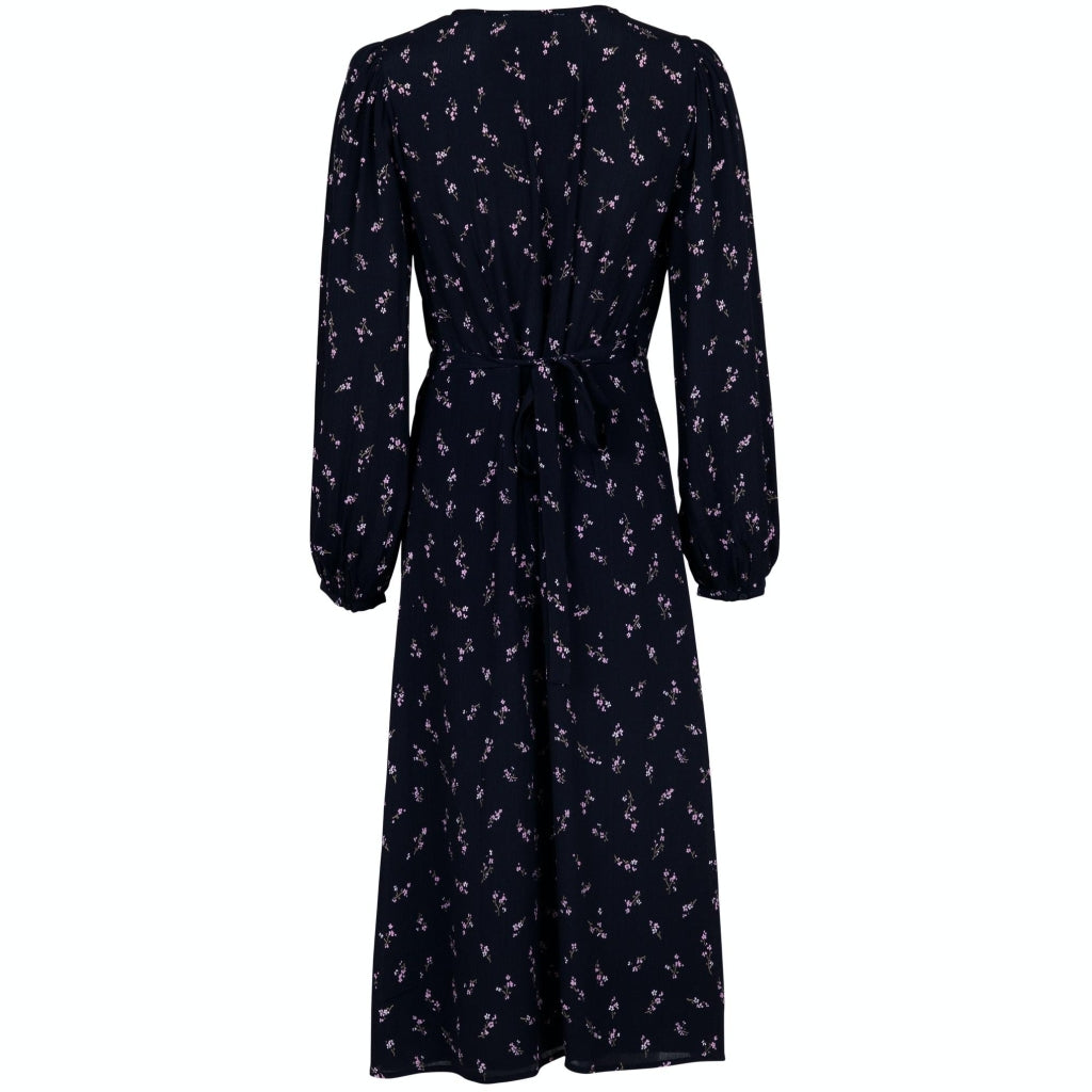 Neo Noir Essa simple flower dress Dress Dark navy
