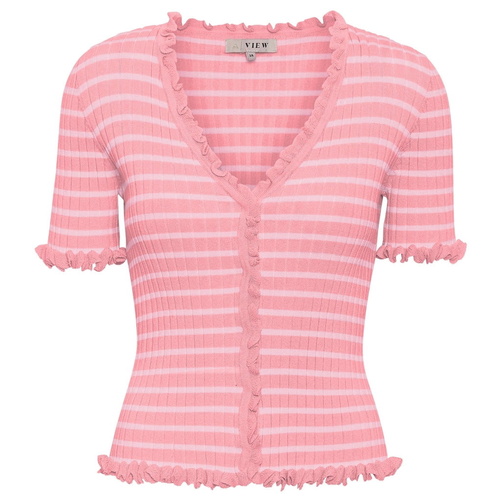 A-View Fabia ss tee Toppe og t-shirts Bubblegum