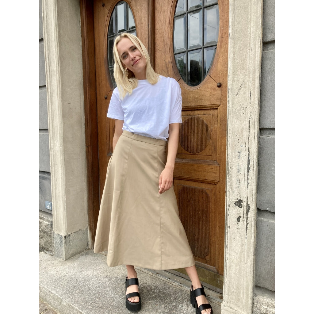 NORR Heidi high waist skirt Skirt Camel