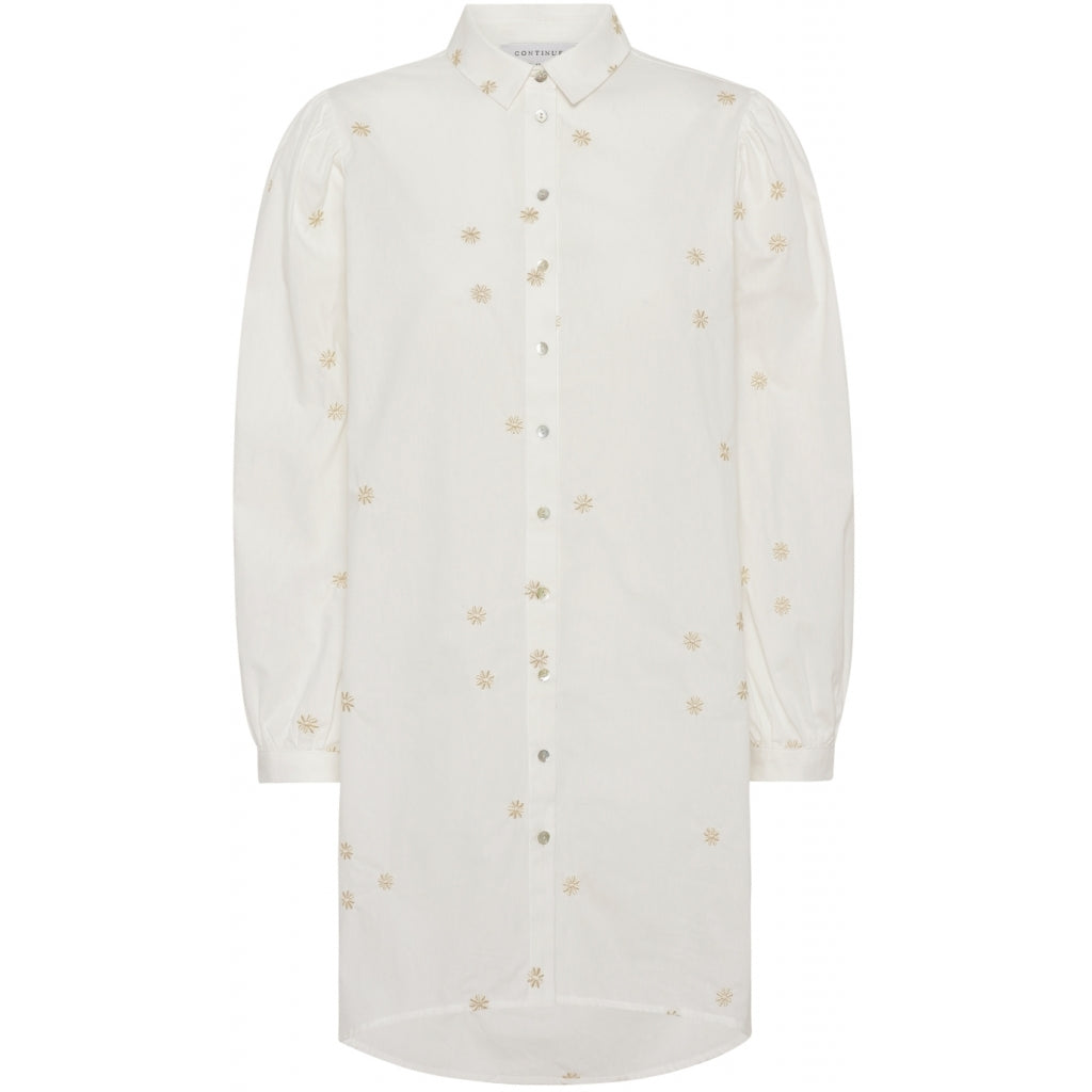 Continue Hollie embroidery shirt Skjorter og bluser White