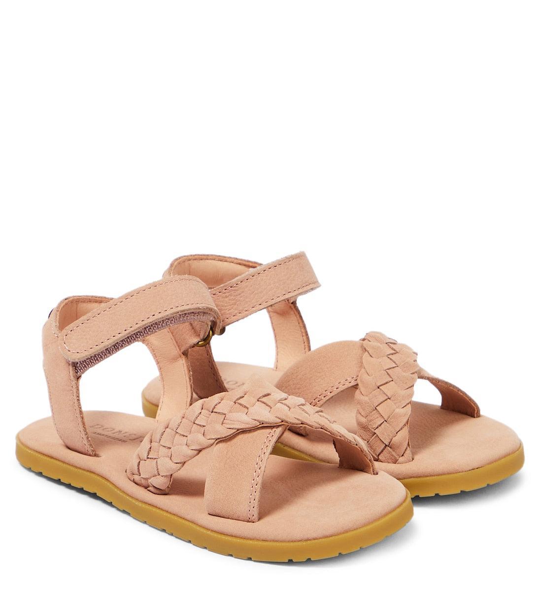 Donsje - coral betting leather sandal - Damernes Outlet