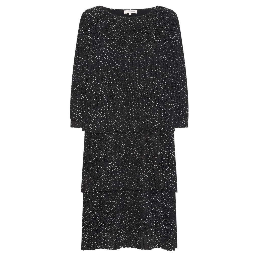 A-View Ilja dotted dress Dress Black