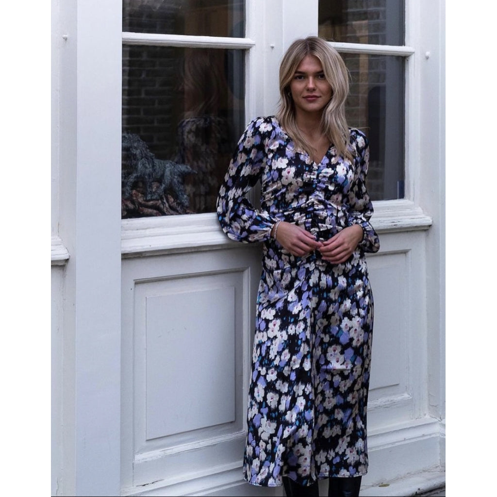 Neo Noir Jess graphic botanic dress Dress Lavender