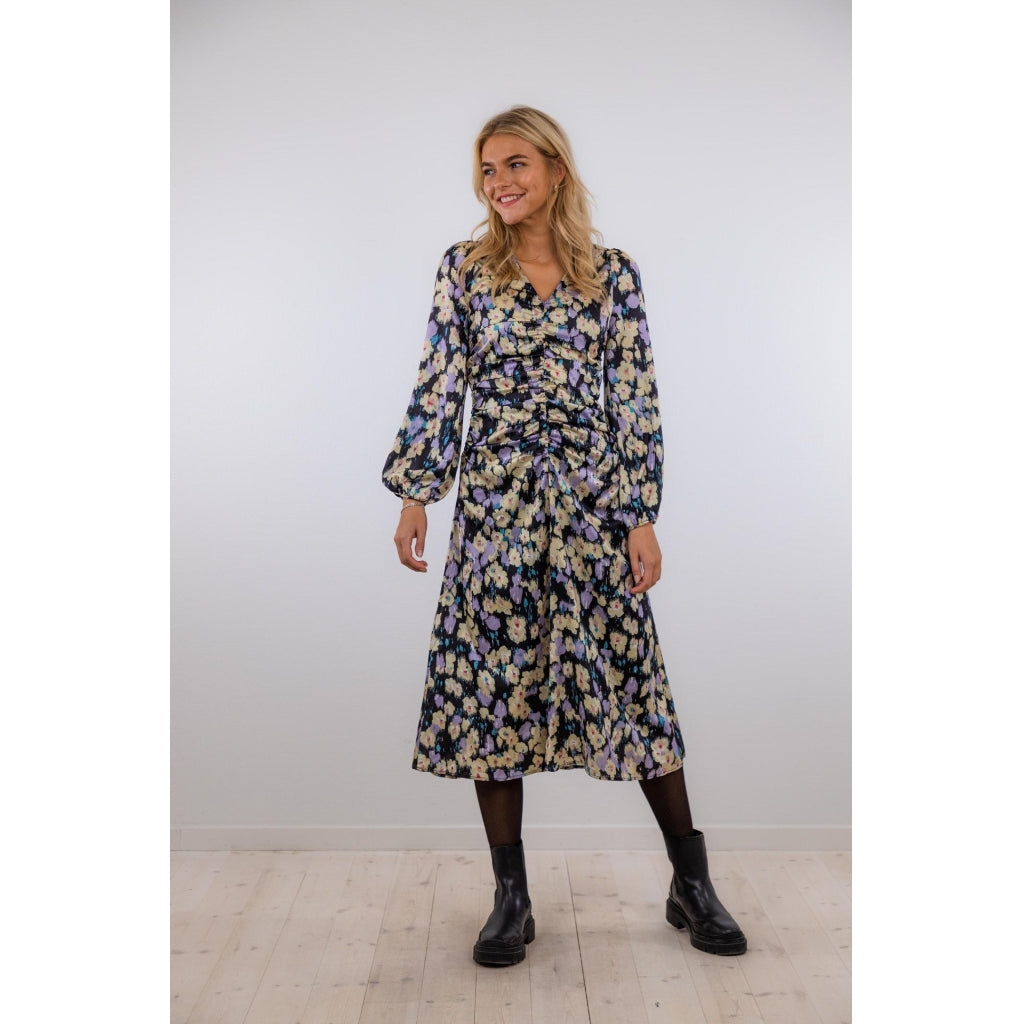 Neo Noir Jess graphic botanic dress Dress Lavender