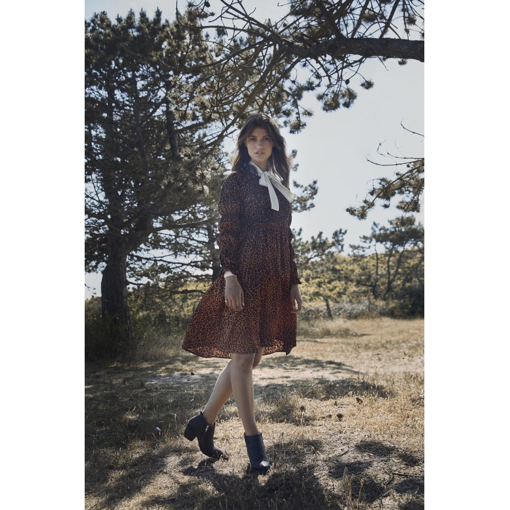 A-View Julie LS dress Dress Leopard