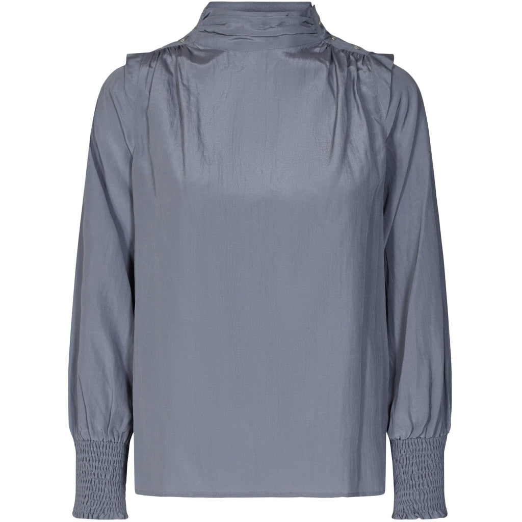 Co'couture Keeva drape blouse Skjorter og bluser New blue