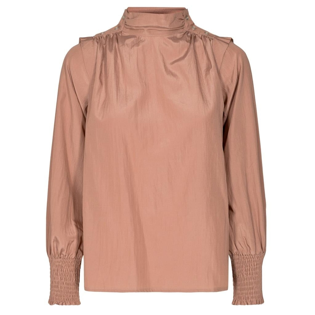 Co'couture Keeva drape blouse Skjorter og bluser Nude rose