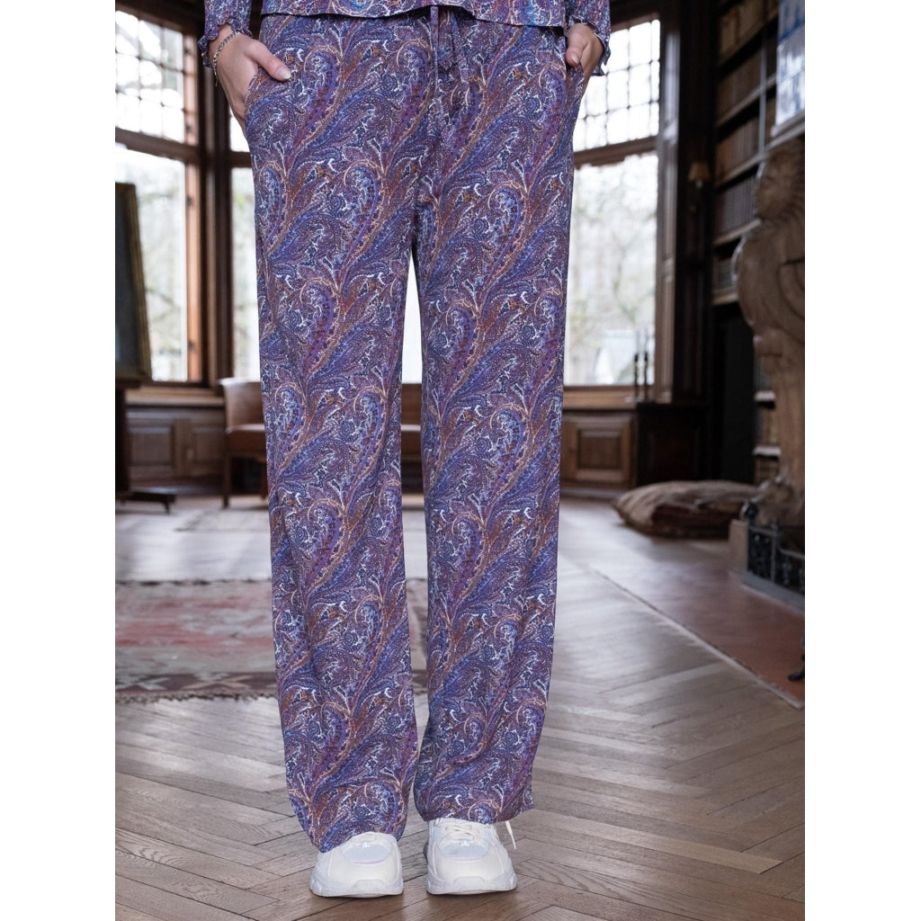 Neo Noir Kuli paisley pants Pants Dusty blue