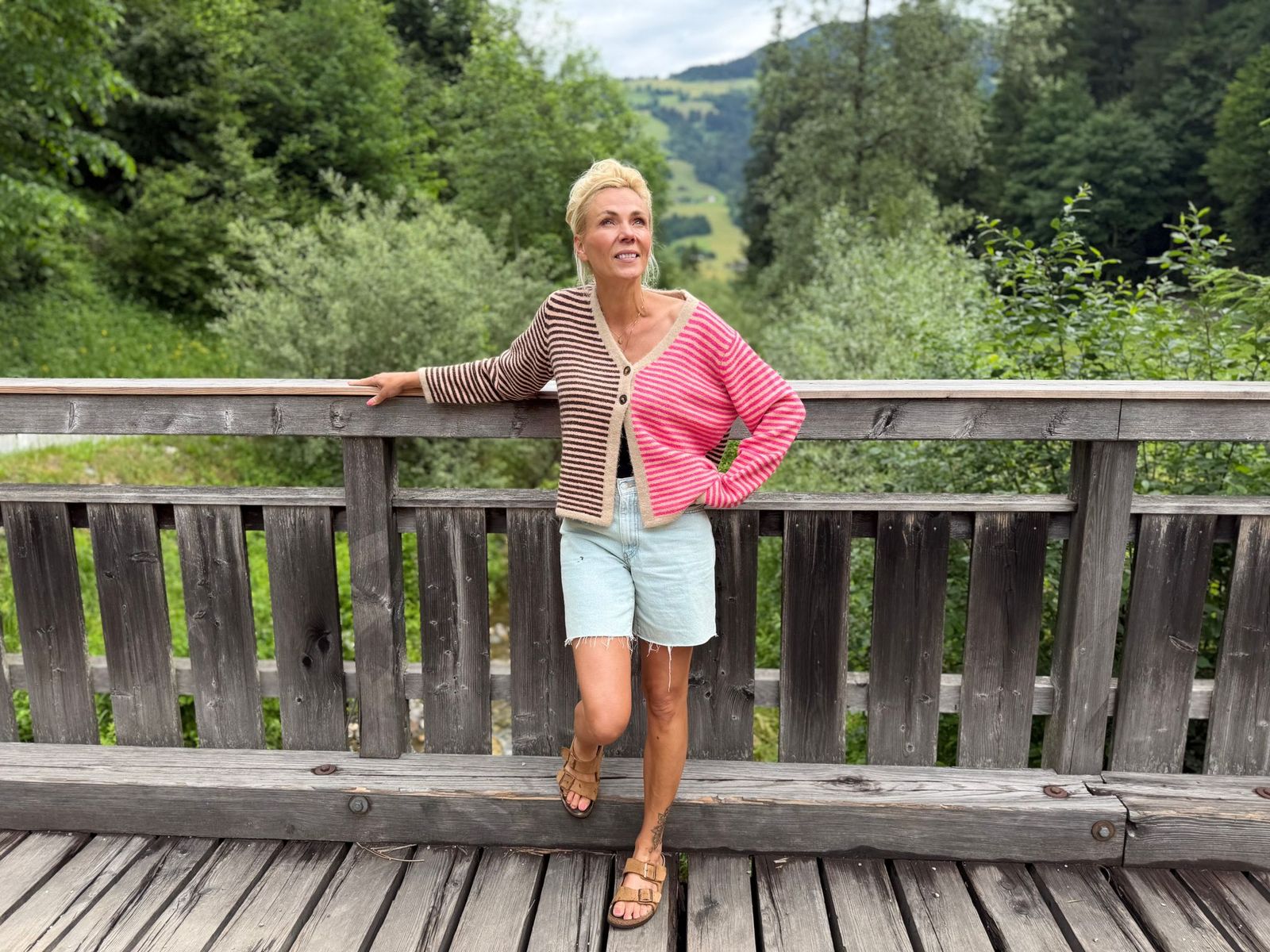 Lind LBFart på Knit Cardigan 6500 PINK