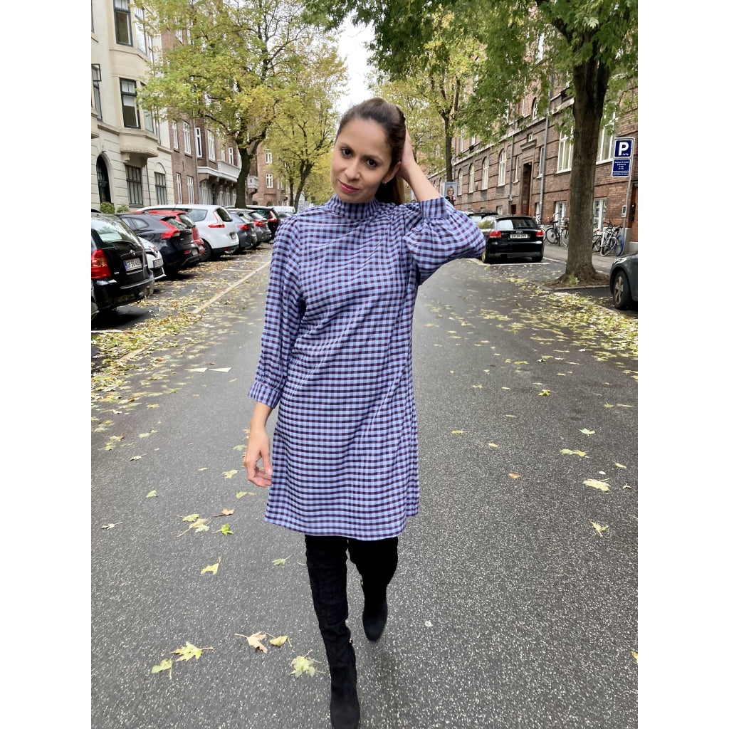 A-View Lady check dress Dress Blue check