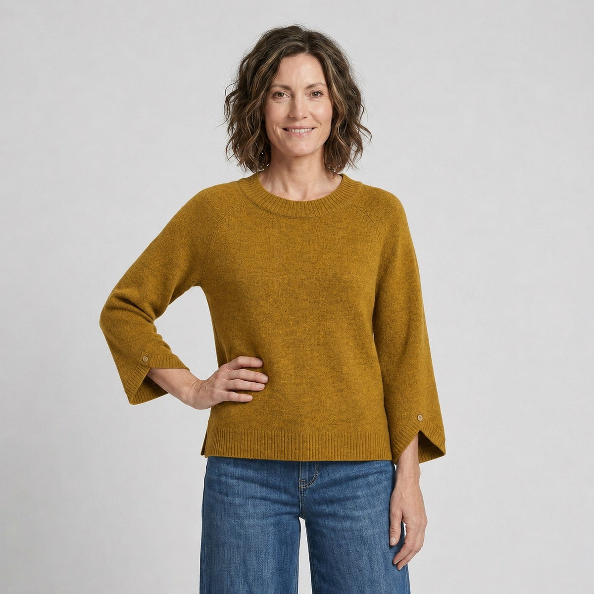 Lind LiAshley Knit Pullover 1520 Messing Melange