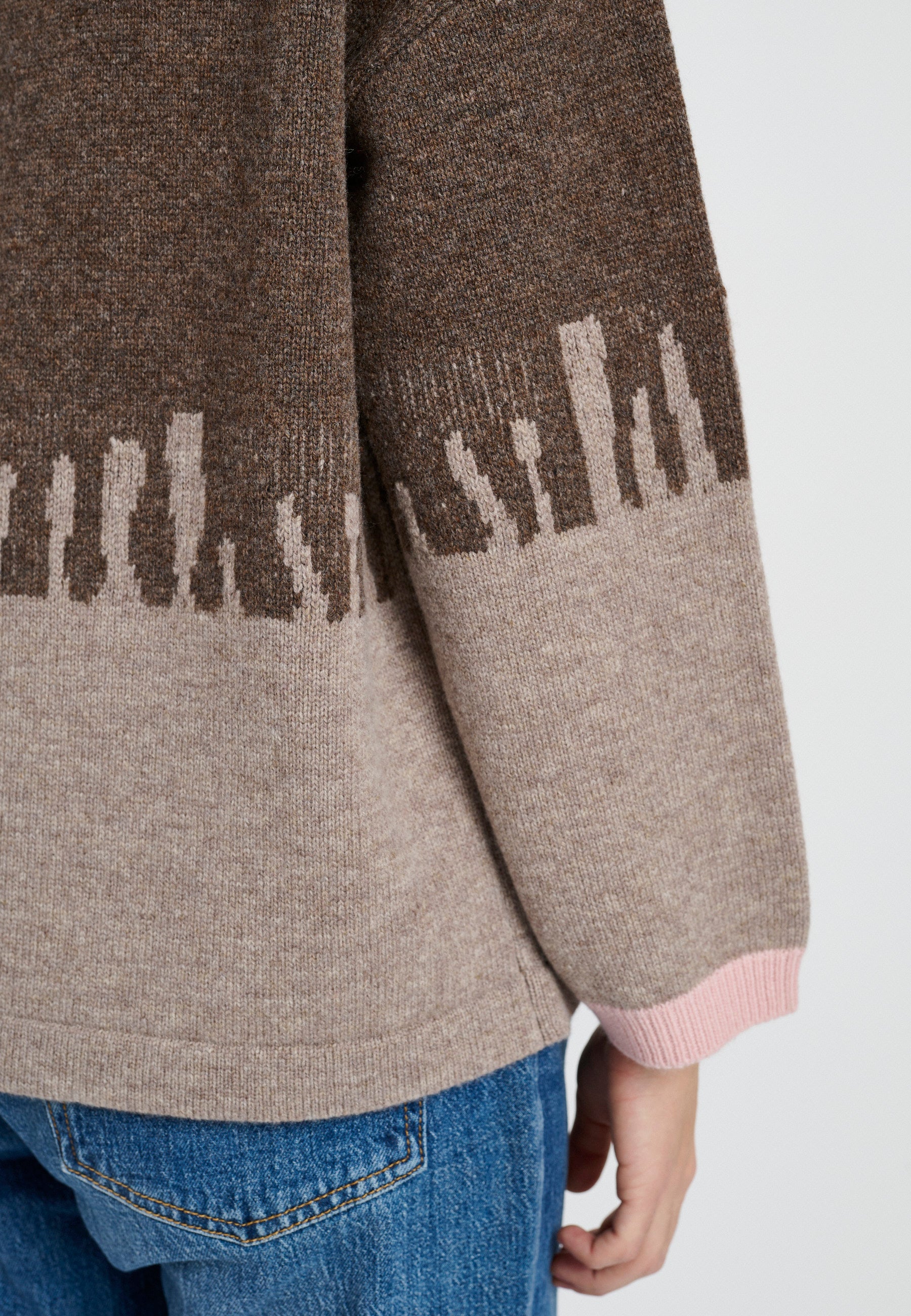 Lind LiCora Knit Pullover 1960 dark brown melange