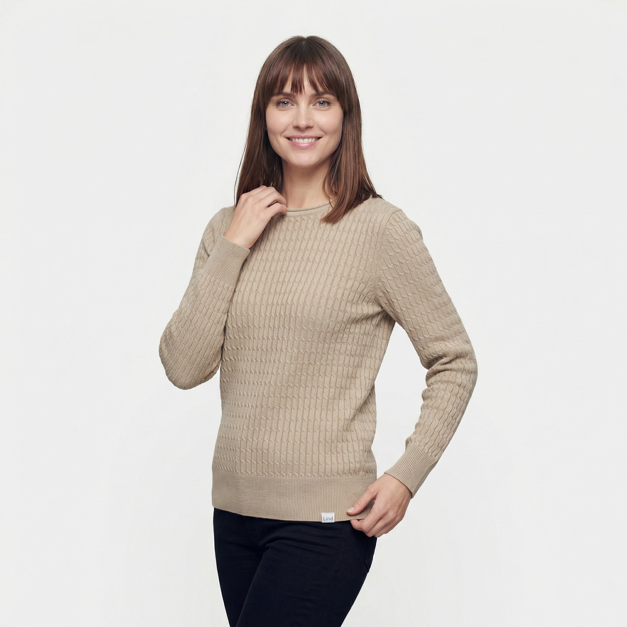 Lind LiEmilia Knit Pullover 1315 Taupe