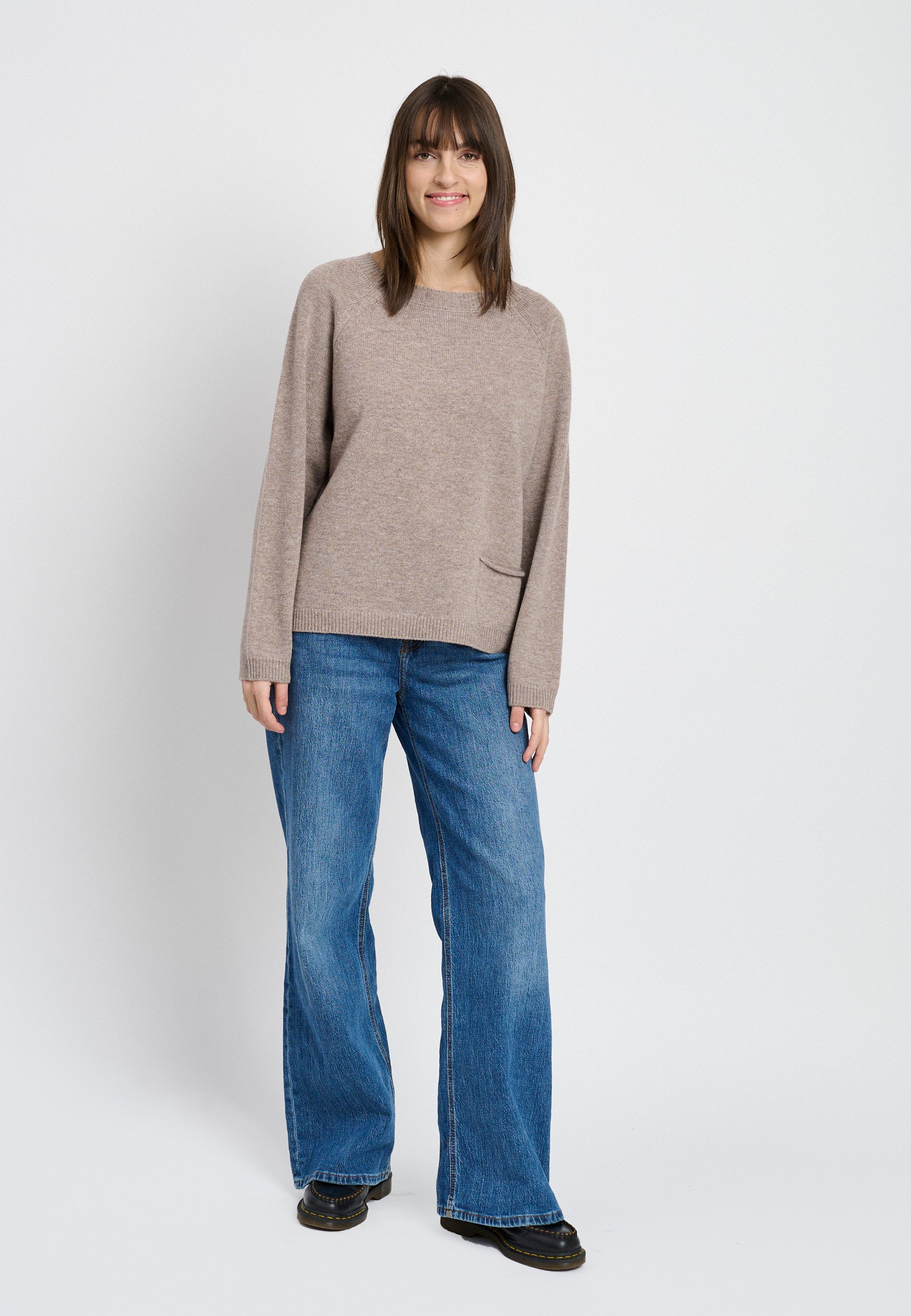 Lind LiEva Knit Pullover 1321 light brown melange