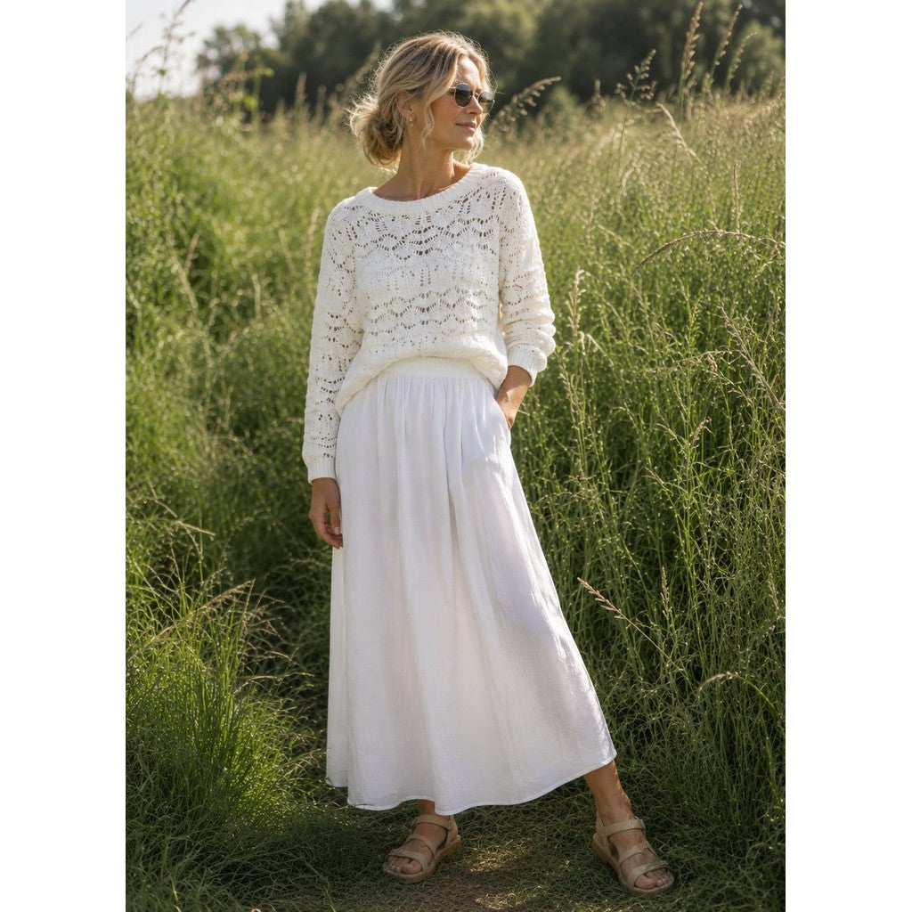 Lind LiFraya Knit Pullover 1000 OFF WHITE