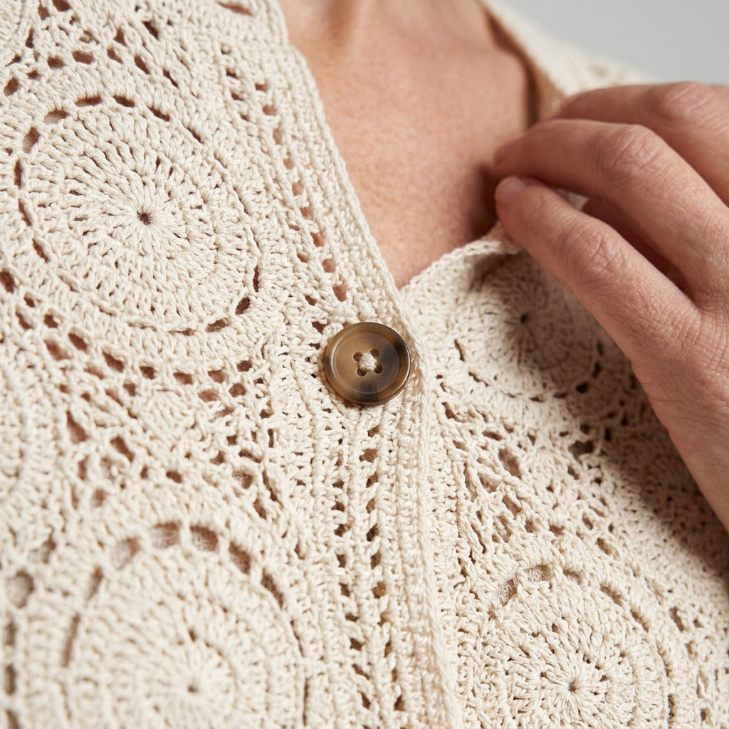 Lind LiHelen Knit Cardigan 1000 OFF WHITE