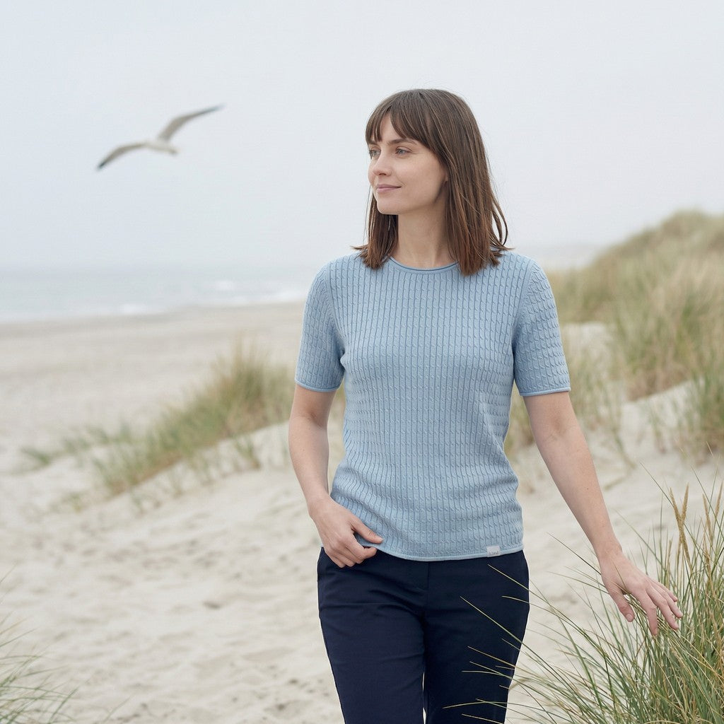 Lind LiInge Knit Pullover 5000 LIGHT BLUE