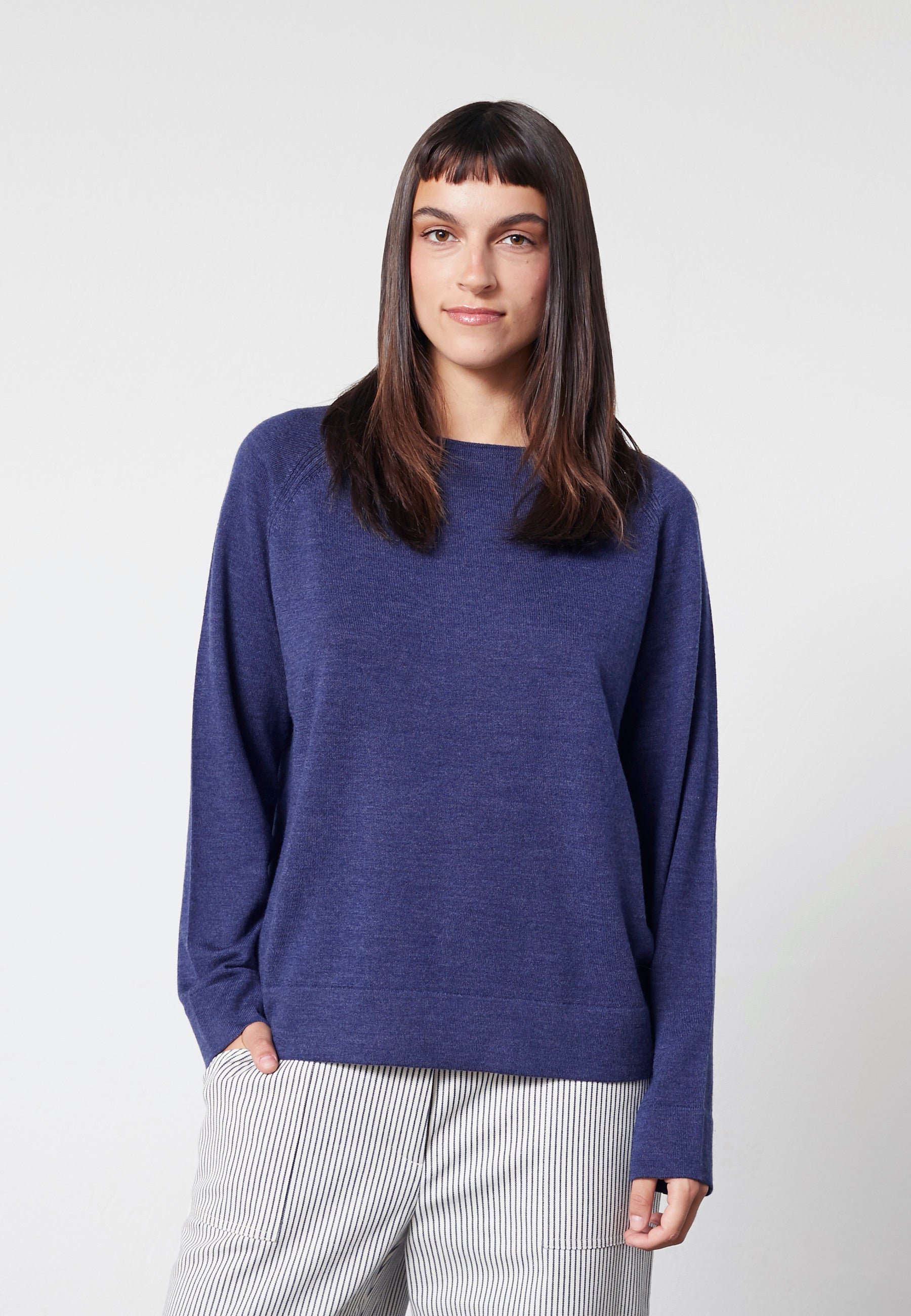 Lind LiKarin Knit Pullover 5650 blue melange