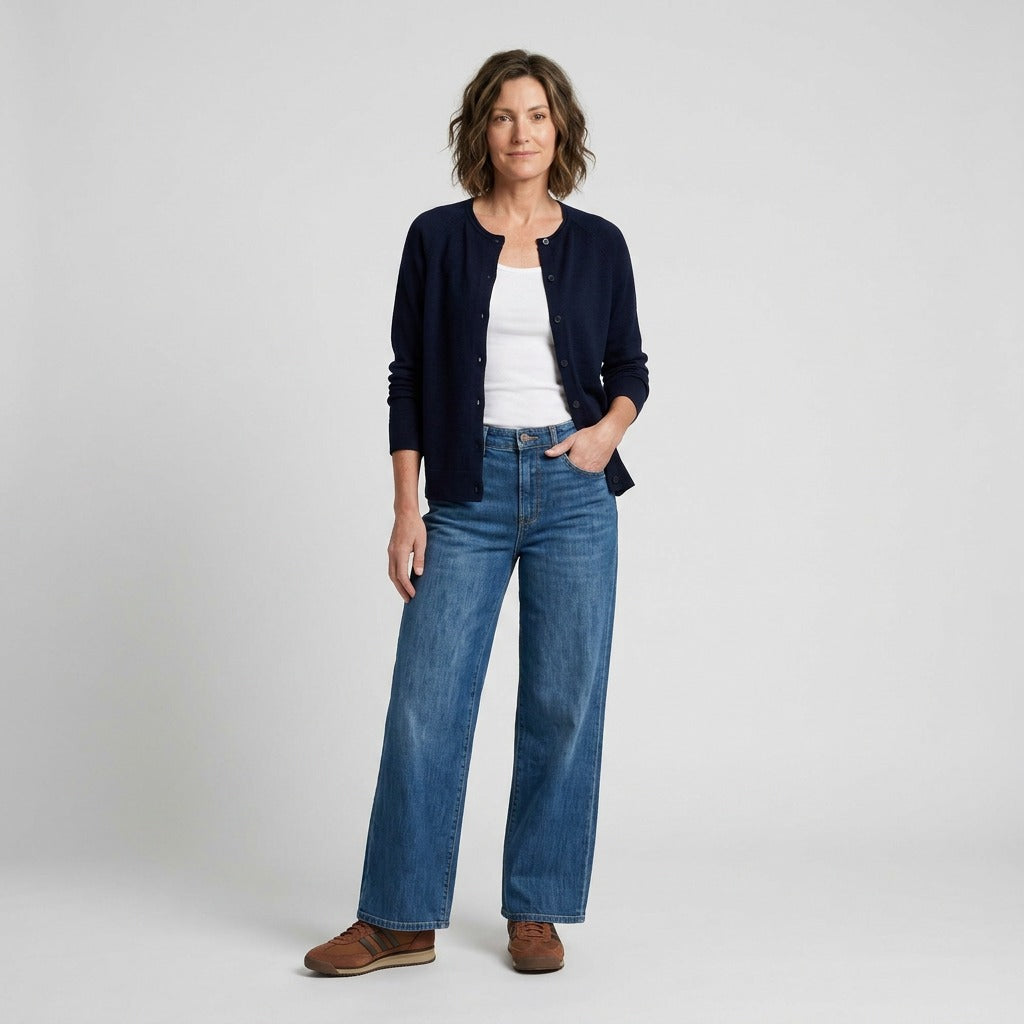 Lind LiKarina Knit Cardigan 5999 NAVY BLUE