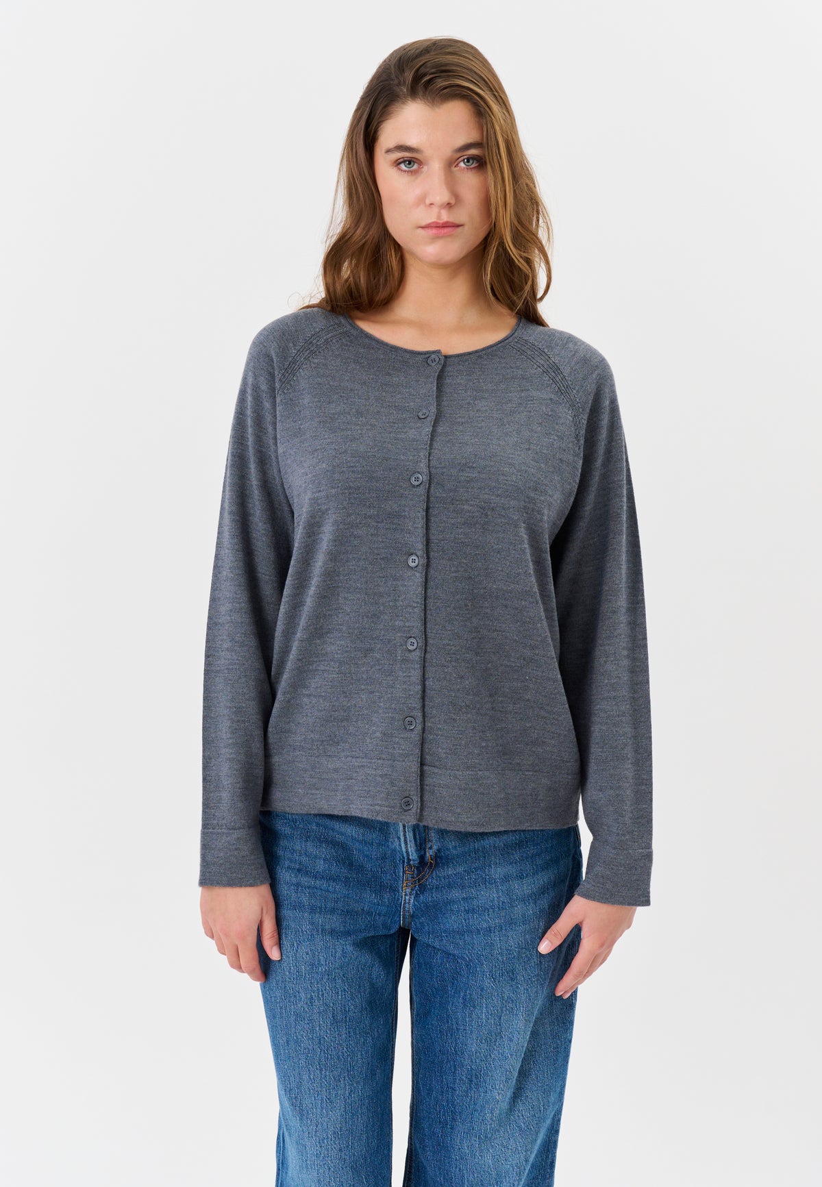 Lind LiKarina Knit Cardigan 9650 grey melange