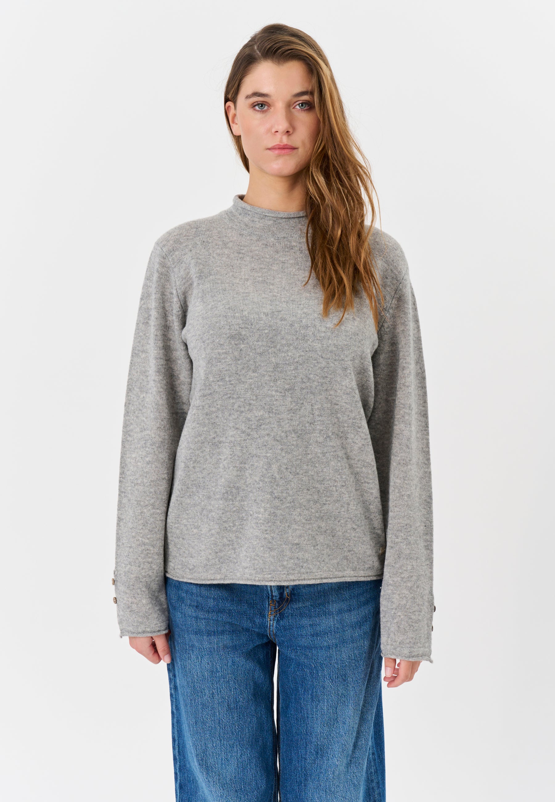 Lind LiKathlyn Knit Pullover 9650 grey melange
