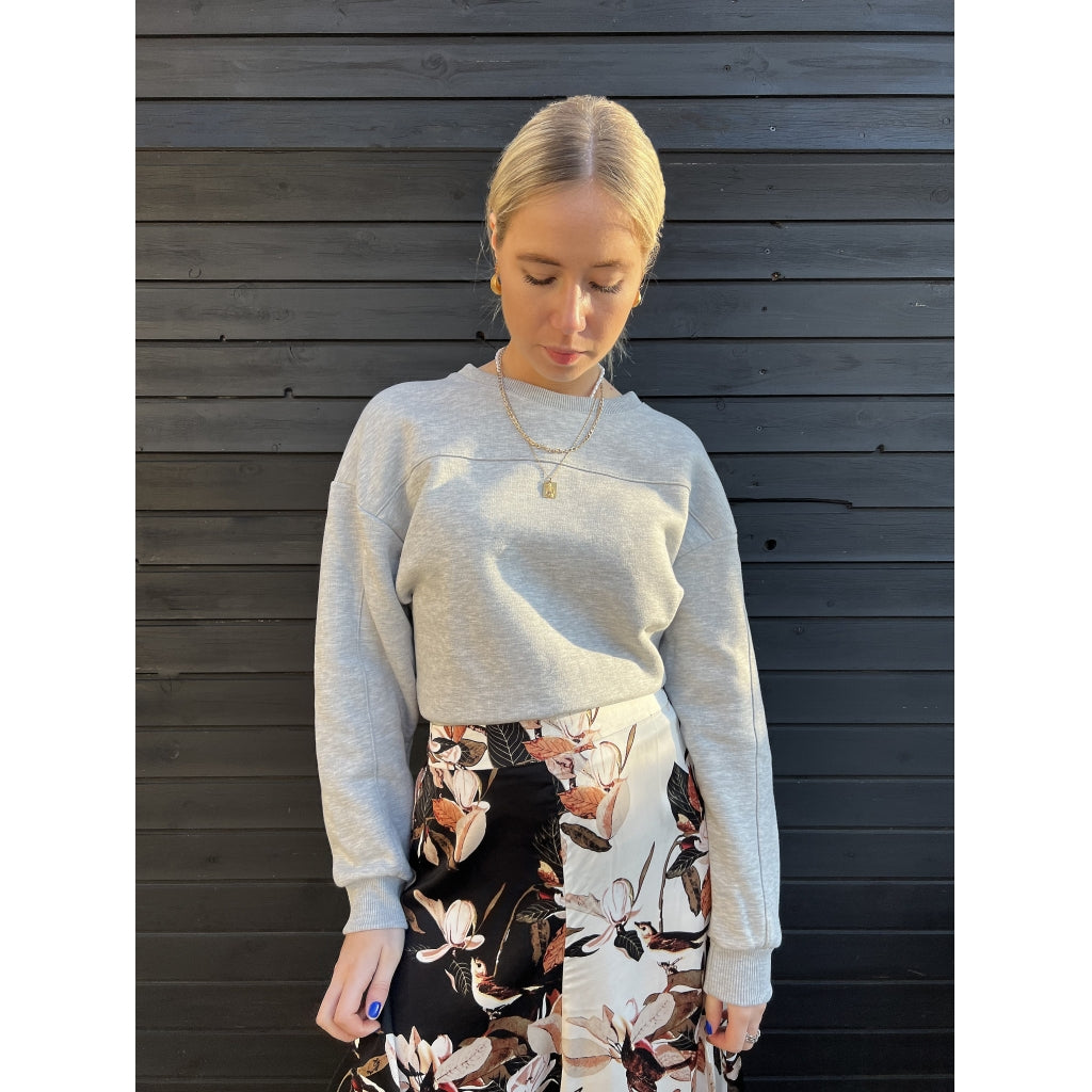 Costamani Logo Sweatshirt Sweatshirt Grey melange