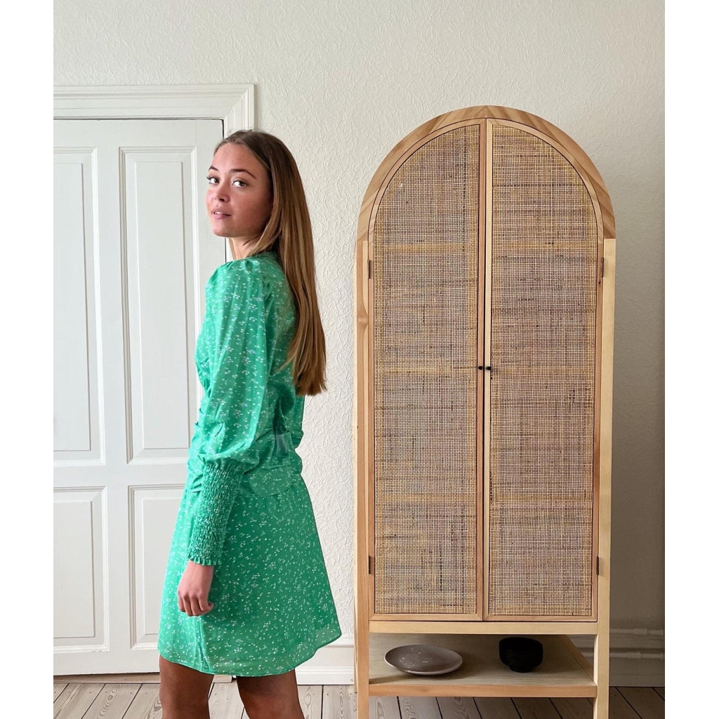 Neo Noir Lunna flower burst skirt Skirt Soft green