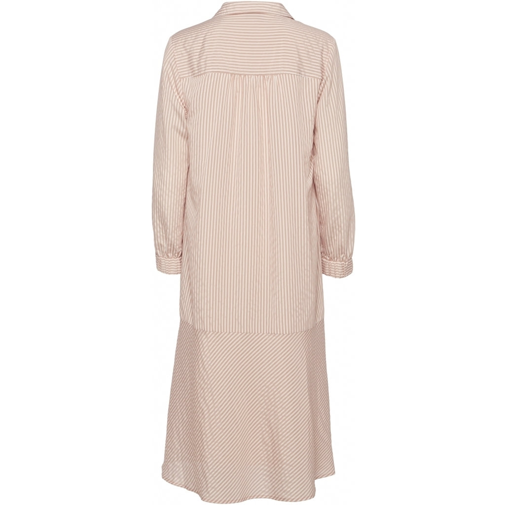 NORR Madera dress Dress White with rose stripe