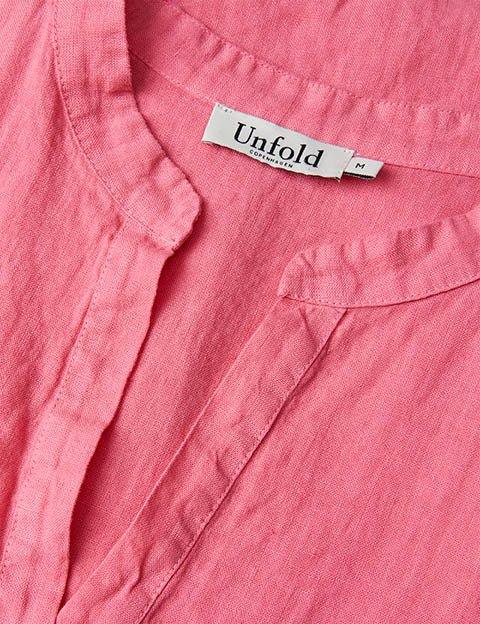 Maggy hørbluse i sommer pink - Damernes Outlet