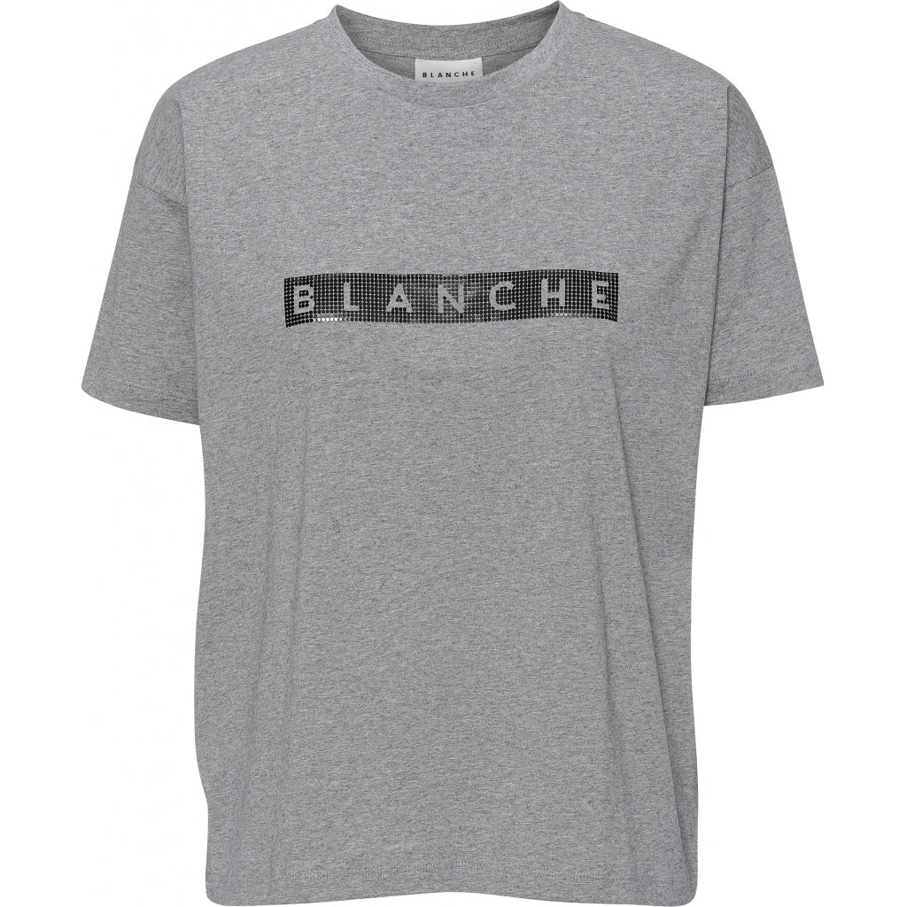Blanche Main block T-shirt Toppe og t-shirts Grey melange