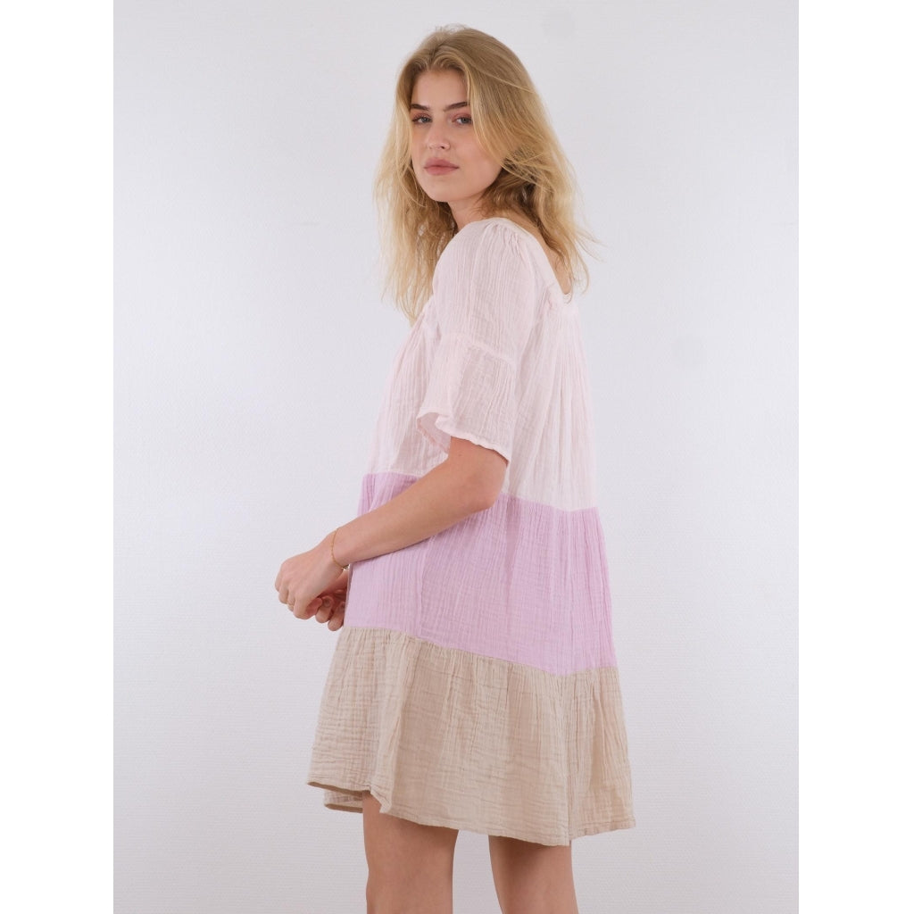 Neo Noir Mallory gauze dress Dress Rose