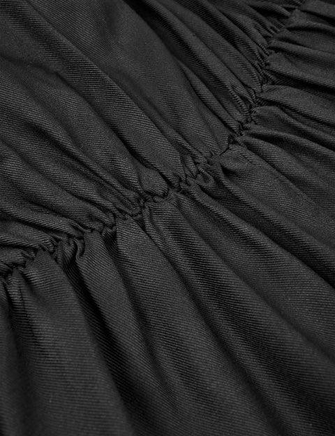 Mara bluse i sort viskose - Damernes Outlet