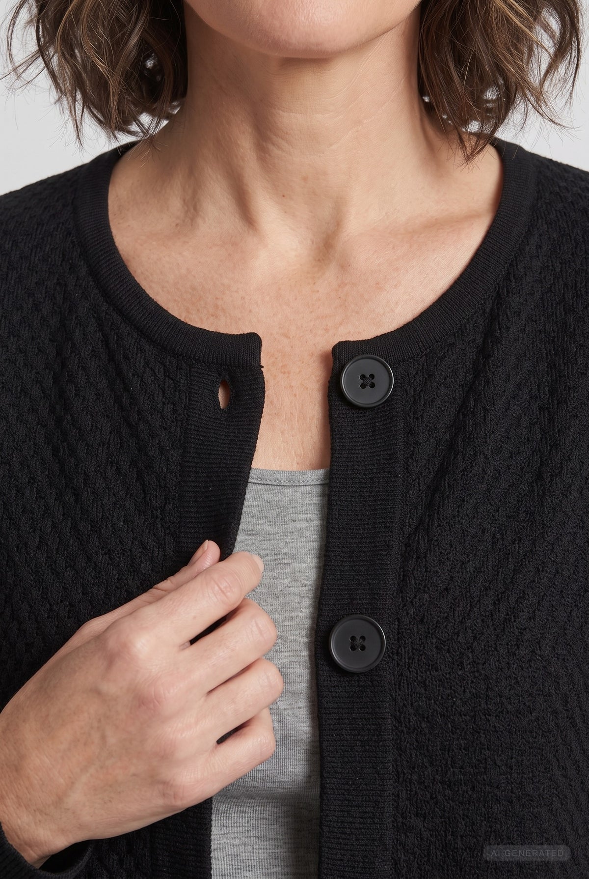Lind Marie Knit Cardigan 110 Vanta Black