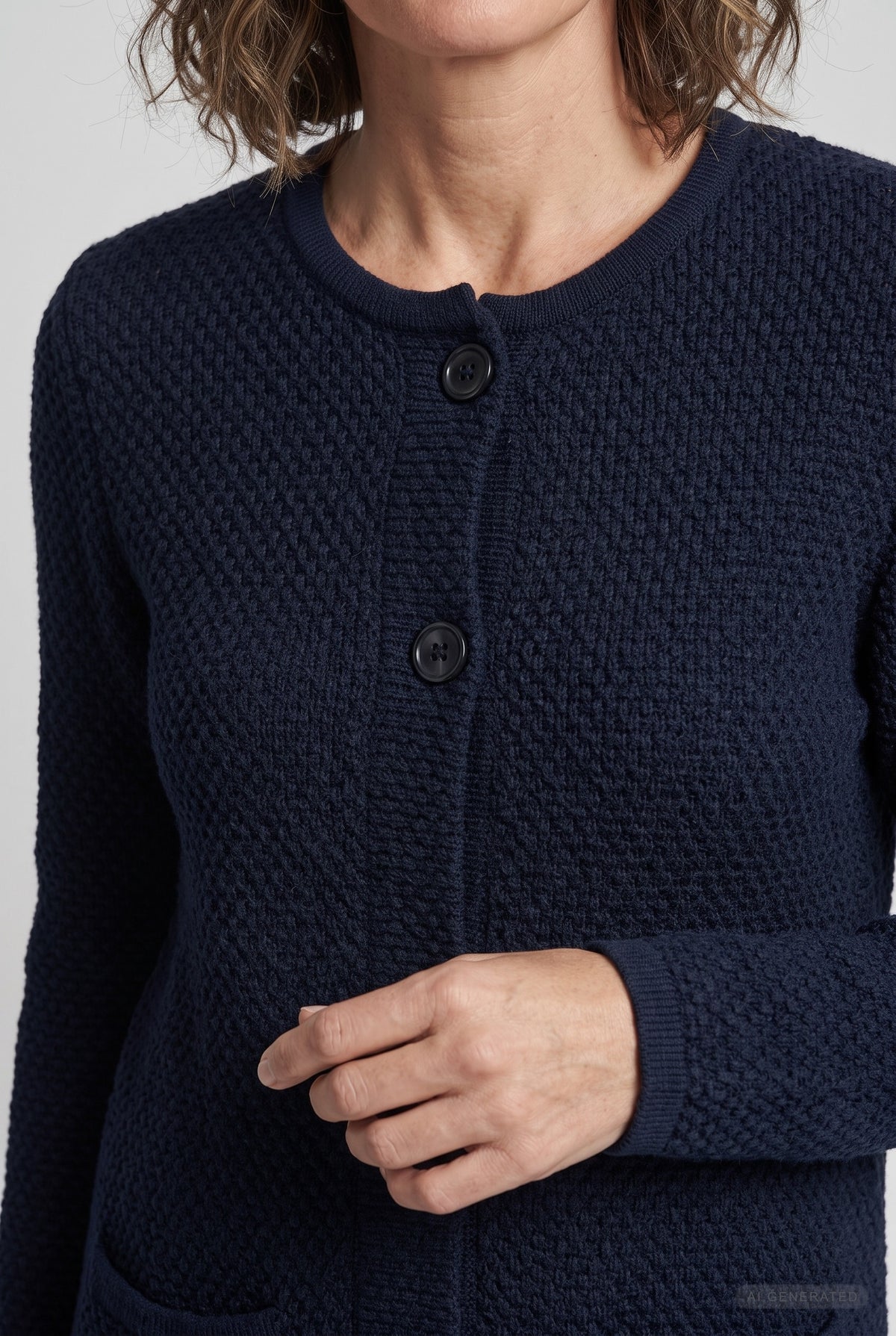 Lind Marie Knit Cardigan 611 Palco-navy