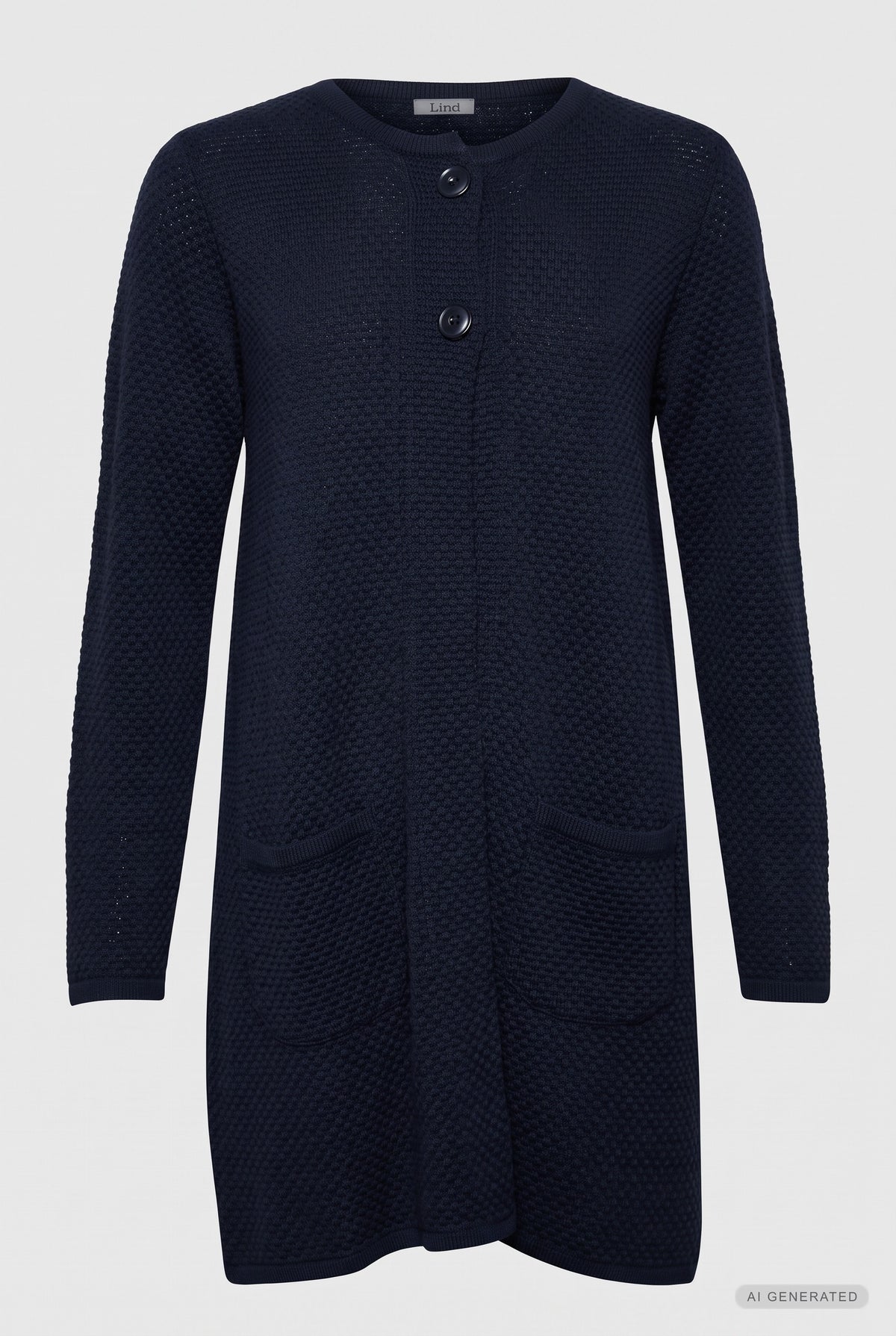 Lind Marie Knit Cardigan 611 Palco-navy