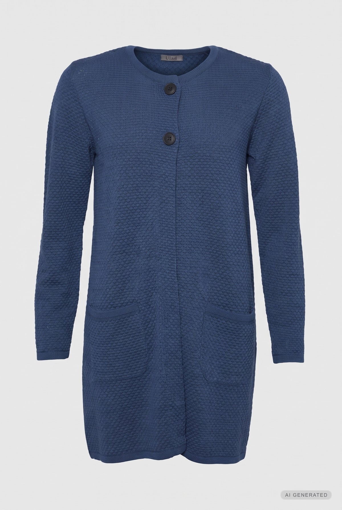 Lind Marie Knit Cardigan 706 Bagar blue melange