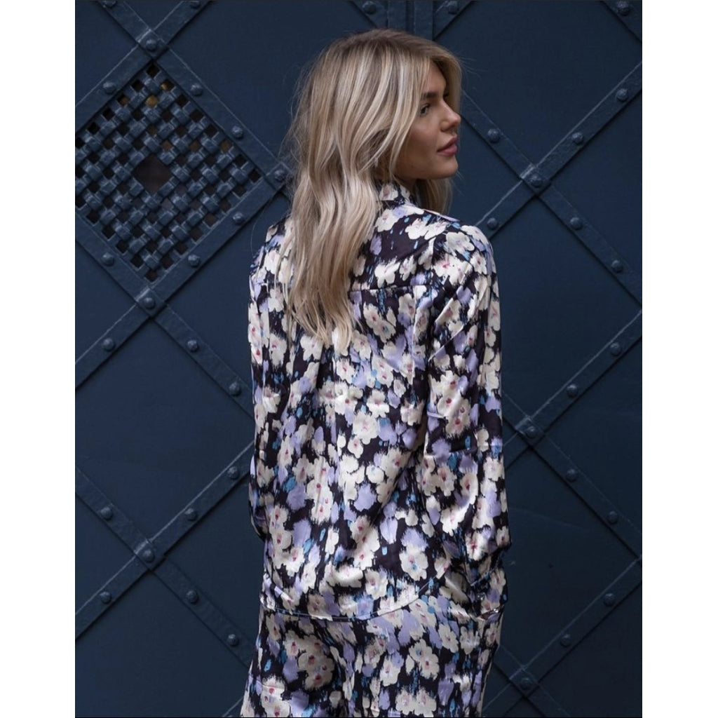 Neo Noir Maze graphic botanic shirt Skjorter og bluser Lavender