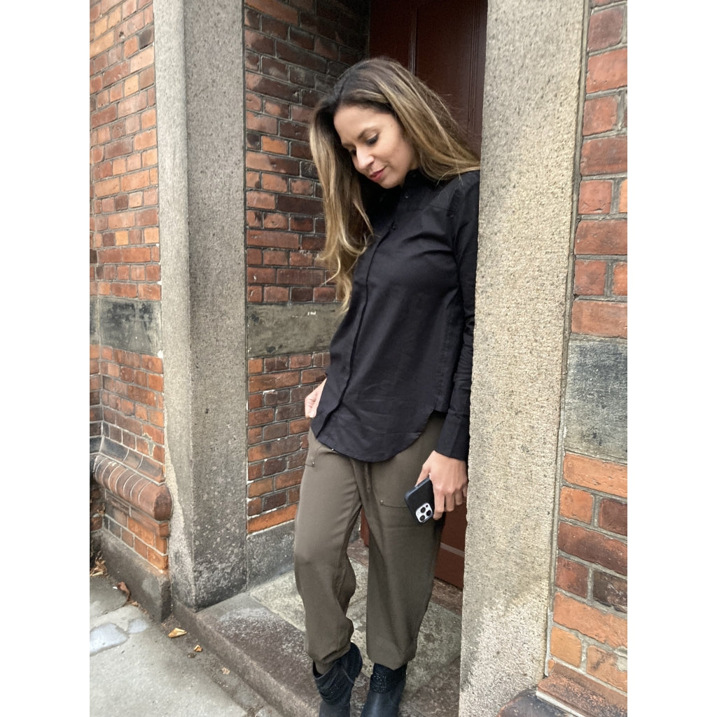 Continue Melia solid shirt Skjorter og bluser Black