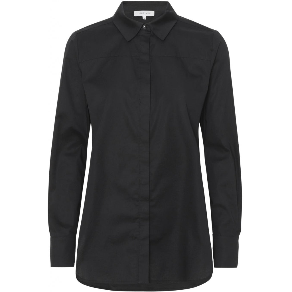 Continue Melia solid shirt Skjorter og bluser Black