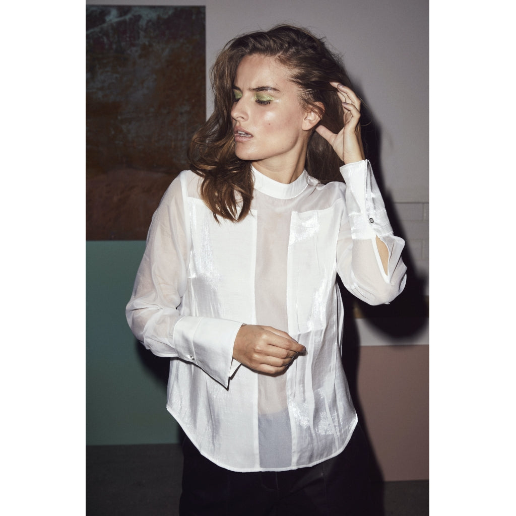 Co'couture Mixit tafetta shirt Skjorter og bluser Off white