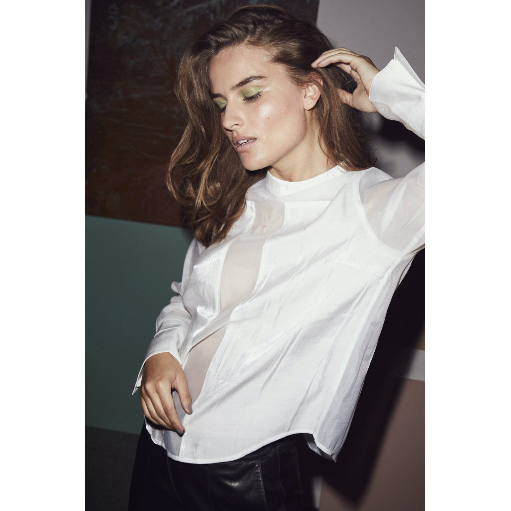 Co'couture Mixit tafetta shirt Skjorter og bluser Off white