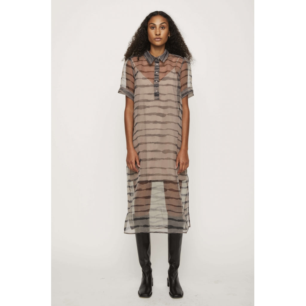Just Female Moca polo dress Dress Fungi