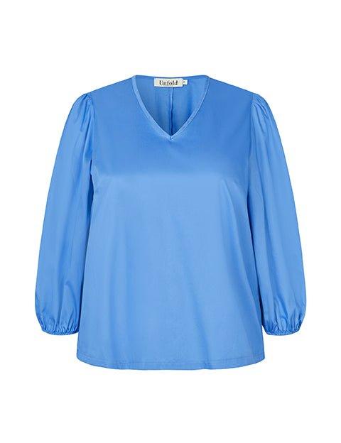 Mona bluse i lavendelblå - Damernes Outlet